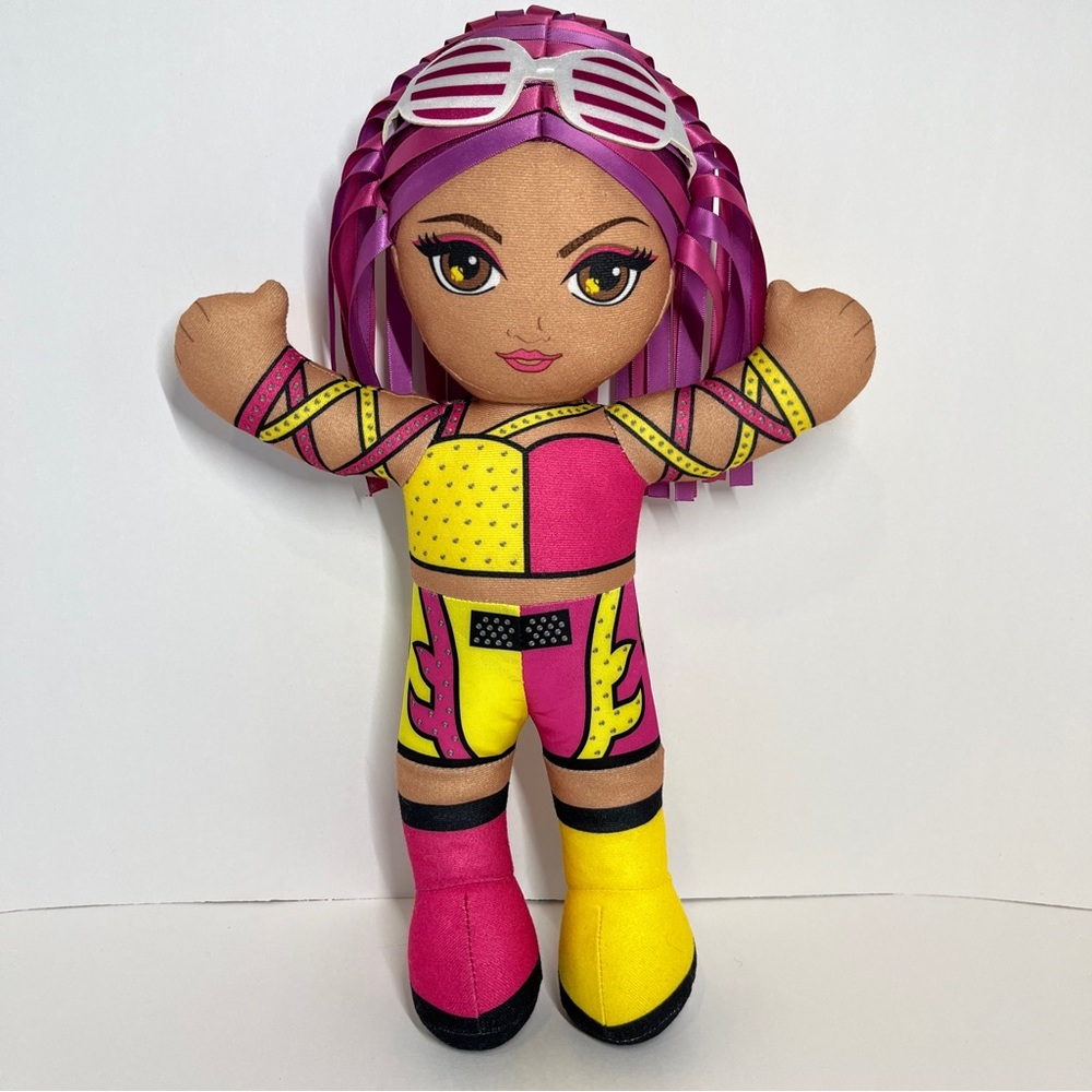 Mattel WWE Wrestling Tag Team Superstars Sasha Banks Plush Doll Talking 2017
